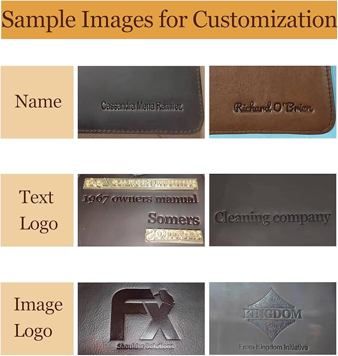 Personalized Genuine Leather Portfolio Binder, Zippered Padfolio for Men Women, Business Folio with 8.5” x 11” Notebook Holder and 13” Laptop Sleeve, Professional Folder, Dark Brown