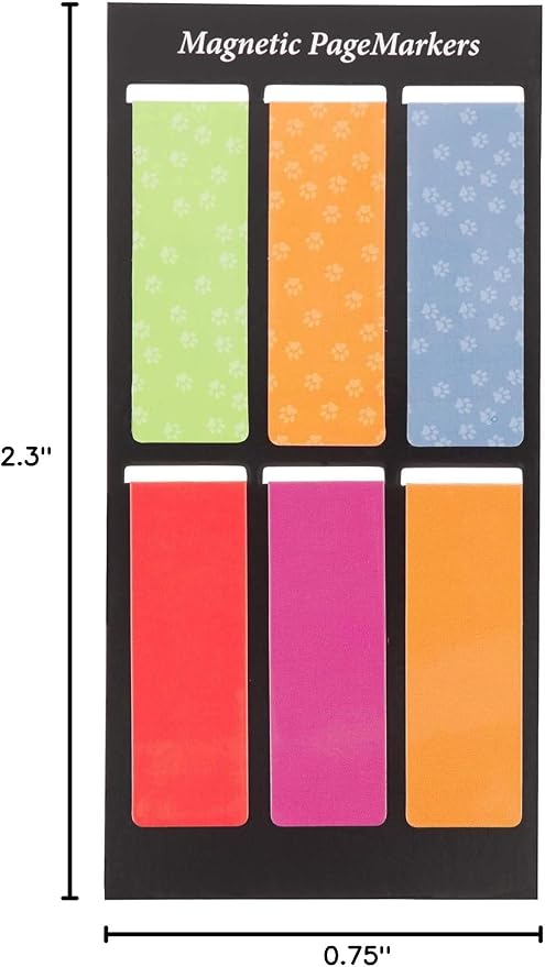 Christian Art Gifts Magnetic Scripture Bookmark Set with Bible Verse: Special Treasure - Deuteronomy 14:2 Inspirational Puppy-Themed Magnetic Pagemarker Set of 6 for Bibles and Books Size 2.3" x 0.8"