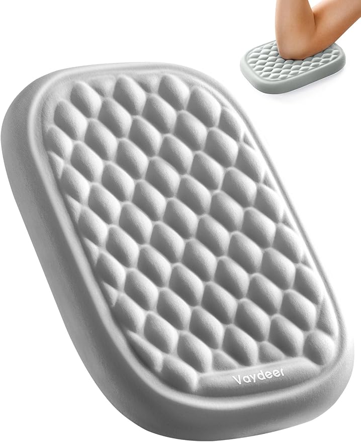 [Upgraded Larger and Thicker] Vaydeer Elbow Rest Pad, Desk Wrist Rest Memory Foam Armrest, Ergonomic Mouse Cushion Support, Wrist Pain Relief for Computer Laptop Working Typing Gaming Office-Gray