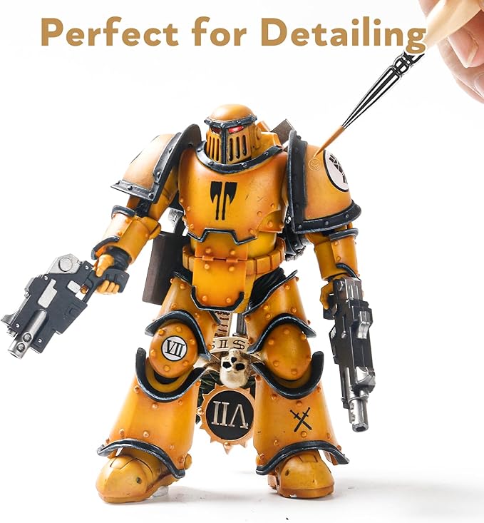 Miniature Paint Brushes, 15PCS Model Brushes Micro Detail Paint Brush Set, Fine Detailing for Watercolor, Oil, Face, Acrylic, Nail, Line Drawing, Scale Model Painting, Mandala Painting