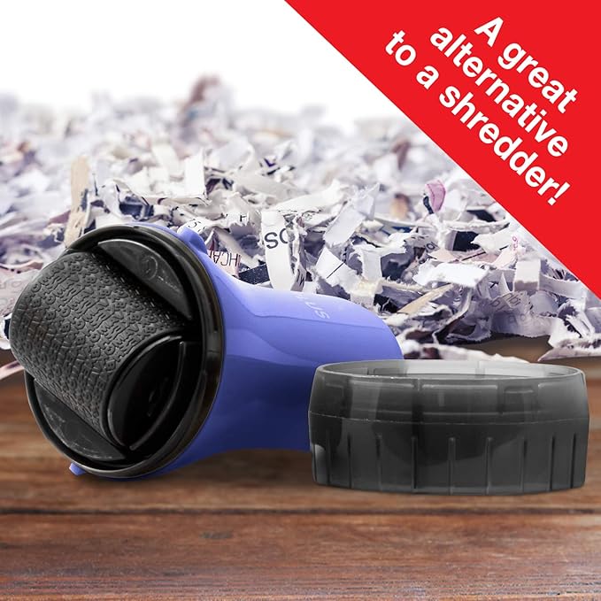 Guard Your ID ADVANCED WIDE Roller Identity Theft Prevention Security Stamp NAVY BLUE (70109)