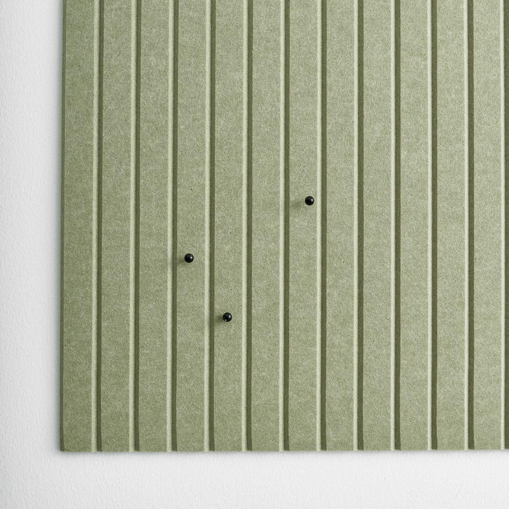 Large Cork Boards for Walls Black Felt Board Alternative - Slat Wall Paneling, Felt Bulletin Board Tiles for Office Decor, Push pin Board Office Wall Organizer -12-Pack (Sage)