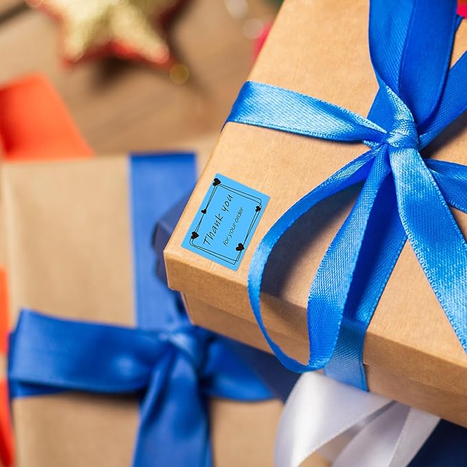 CLABEL Thermal Label 1.57'' x 1.18'' (40x30mm) Self-Adhesive Stickers for 220B/221B/230B Label Maker 330 Labels/Roll Black Text on Green Paper in Stronger Waterproof Tear-Resistant for Business Home