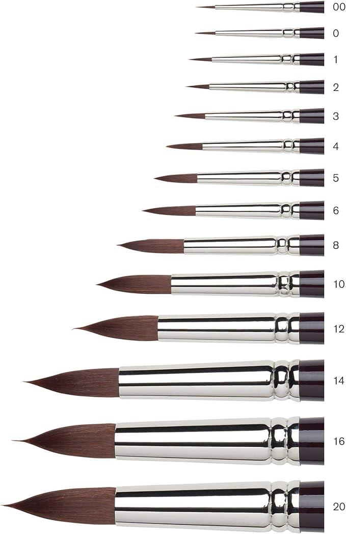 Winsor & Newton Galeria Brush Short Handle Round No 2 (Each) (1.75mm)