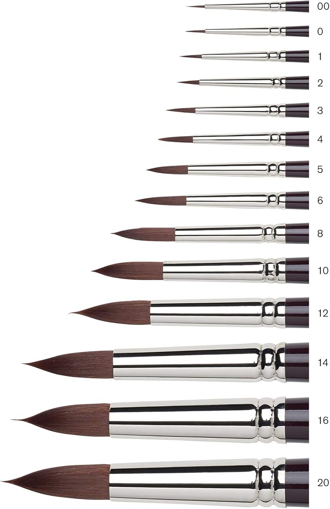 Winsor & Newton Galeria Round Short Handle Brush, Size 5