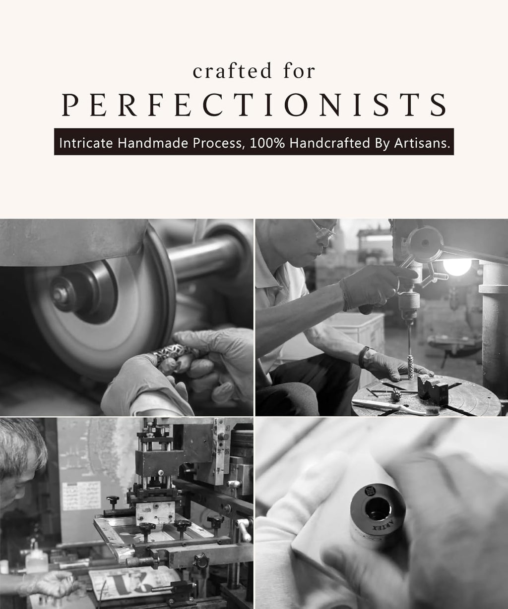 Luxury Fountain Pen Set With Stand - Museum Art Collections - Crafting Timeless Beauty - the Best Gift & Office Desk Decor, German SCHMIDT Fine Nib, Solid Metal & Marble Texture