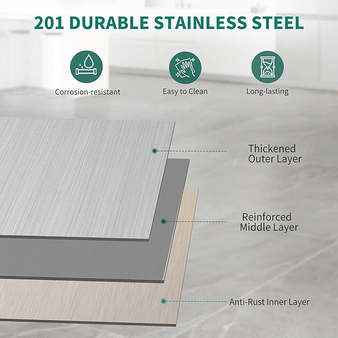 YITAHOME 36" x 24" Stainless Steel Table for Prep & Work with Backsplash, NSF Metal Table Prep Table with Undershelf for Home Kitchen Restaurant Garage Warehouse