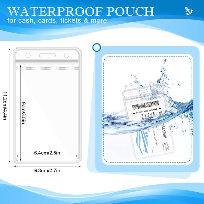 10 Sets Cruise Lanyards Retractable Carnival Cruise Lanyards with ID Holder Adjustable Lanyards with Detachable Badge Clip for Cruise Ship Cards.