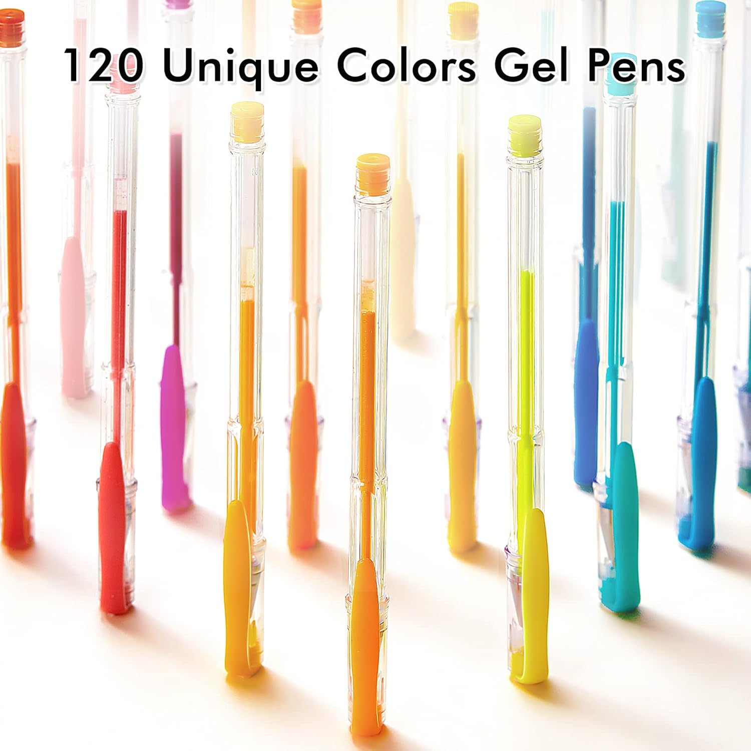 Shuttle Art 120 Unique Colors (No Duplicates) Gel Pens Gel Pen Set for Adult Coloring Books Art Markers