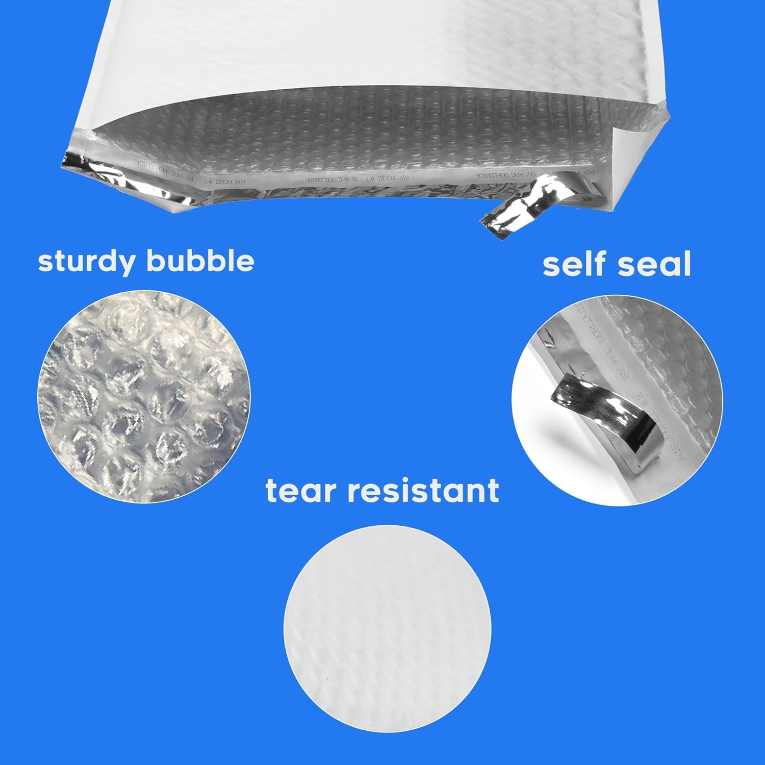 The Boxery 14.25x20''|#7 Poly Bubble Mailers- 50 Pack, Padded Envelopes, Self Seal, Waterproof Shipping Bags, Padded Mailers for Shipping & Packaging