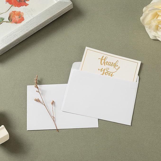 120 Pack Mini Envelopes Small Envelopes Self-Adhesive Kraft Paper Tiny Pockets for Business Cards Christmas Holiday Small Gift Cards Invitations Cards(4.13"×2.76") (White)