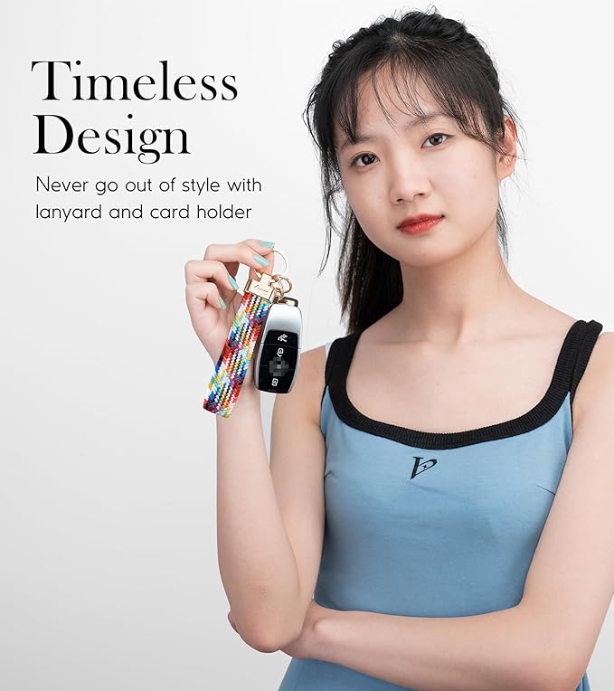 SENLLY Wristlet Lanyard, Stretchy Keychain Holder, Original Elastic Anti-Drop Design Keyring