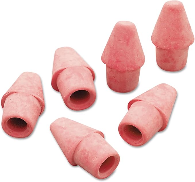 Paper Mate Arrowhead Pink Cap Erasers, 144 Count (73015)