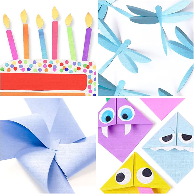 60 Sheets Textured Colorful Card Stock 28 Multicolor Cardstock 250 gsm Faint Texture, Single-Sided Printed Colored Paper for Card Making, Scrapbooking, Paper Craft