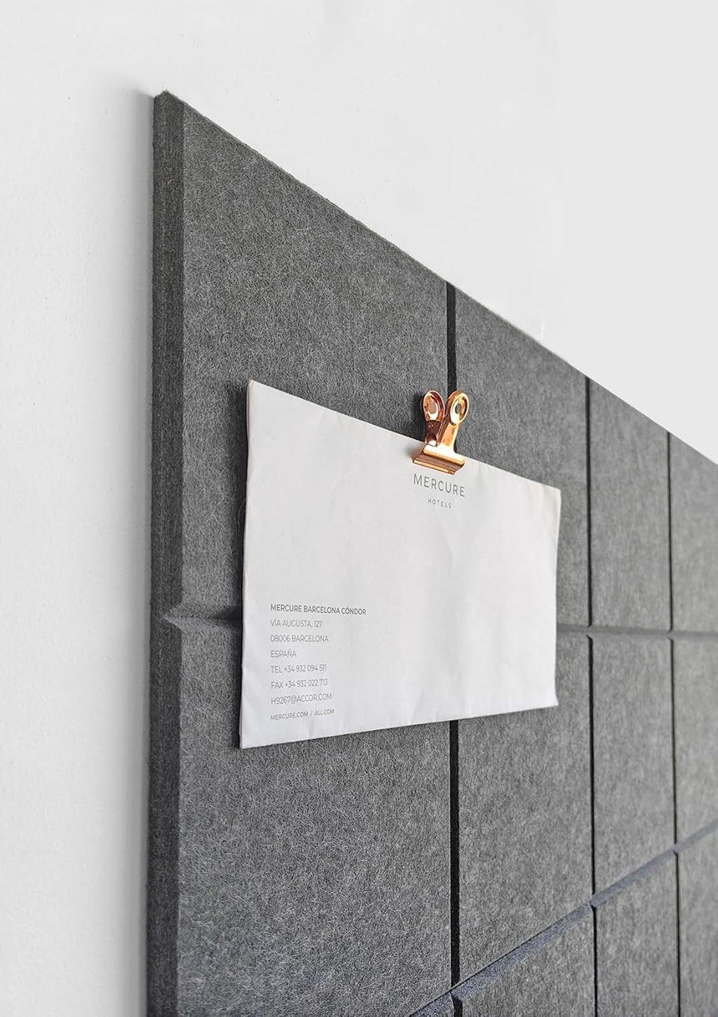 Cork Board 24 x36 Alternative - 6 Pack Felt Wall Tiles with Safe Removable Adhesive Tabs, Cork Boards for Walls Cork Board for Home Office Pin Board Tack Board - Gray