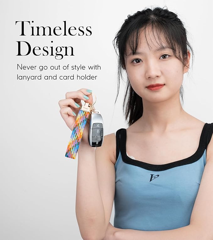 SENLLY Wristlet Lanyard, Stretchy Keychain Holder, Original Elastic Anti-Drop Design Keyring