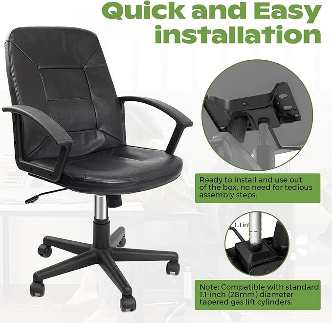 Heavy Duty 500lbs Office Chair Tilt Control Mechanism Replacement Parts, 10.15" L x 5.9" W, Office Chair Swivel Lift Base, Adjustable Chair Height and Tilt Angle, Black