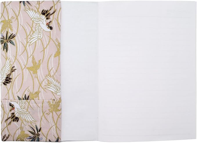 BLBMH Crane Book Covers forPaperbacks Adjustable Fabric Book Sleeve Cover Protector Fit for 5.5x8.2 inch Hardcover Softcover Book Novels Notebook - BC31 Beige