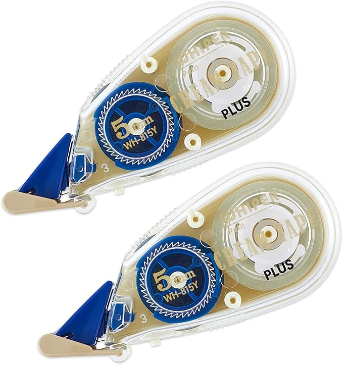 PLUS WH-815Y 51-643 Correction Tape, Whitepatch Cream Tape 0.2 inches (5 mm)