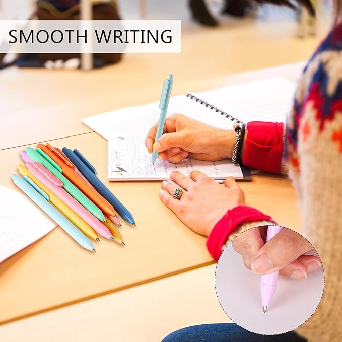 WY WENYUAN Cute Pens - Personalized, Glitter & Colorful for Women & Men, Smooth Writing, Black Ink, 1.0 mm Point, Note Taking