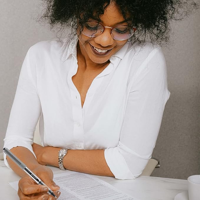 Uni-Ball 60384 uni-ball Vision Rollerball Pens, Fine Point (0.7mm), Pink, 12 Count