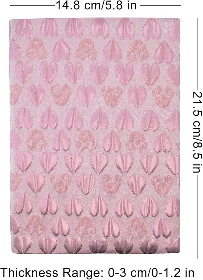 BLBMH A5 Book Covers for Paperbacks Love Adjustable Fabric Book Sleeve Cover Protector Fit for 5.5x8.2 inch Hardcover Softcover Book Novels Notebook - BC33 Pink