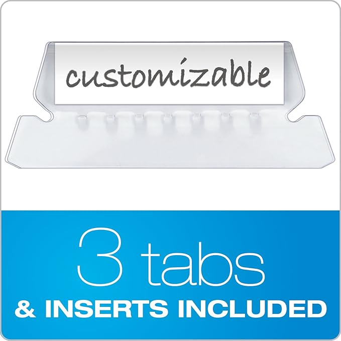 Pendaflex Portable File Box with File Rails, Simple Document Storage, File Bin for Home and Office, Hinged Lid with Double Latch Closure, Black, 3 Black Letter Size Hanging Folders Included (41742AMZ)