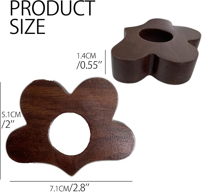 Creative Flower Wooden Bookmark for Men, Wooden Carving Book Mark Gifts for Men Valentine's Day (Flowers)