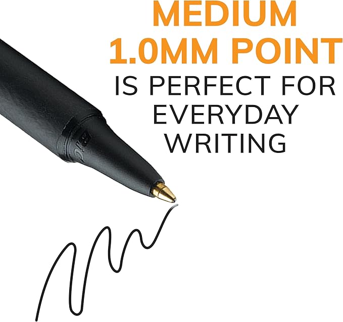 BIC Soft Feel Assorted Colors Retractable Ballpoint Pens, Medium Point (1.0mm), 36-Count Pack, Black and Blue Pens With Soft-Touch Comfort Grip, Perfect Color Pens For Note Taking