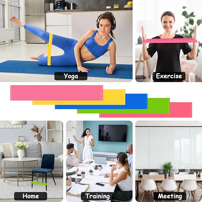 20 Pack Chair Bands for Kids with Fidgety Feet, ADHD Tools for Kids, ROOKEA Sensory Room Must Haves for Adhd Kids Fidget Chair Bands Autism Classroom Must Haves ADHD Tools for Classroom Home Chairs