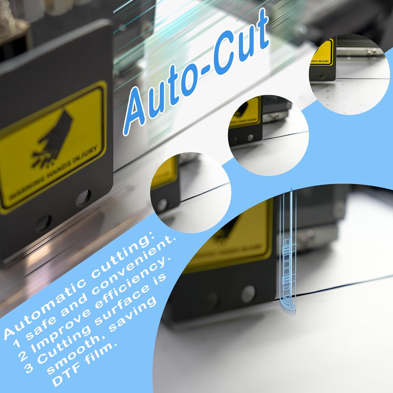 Lancelot Auto-Maintenance A3 M1630 Pro DTF Printer Transfer Printing Machine with White Ink Circulation and Auto-Film Cutter for DIY Print T-Shirt,Doule Speed for L1800/R1390 DTF Printer