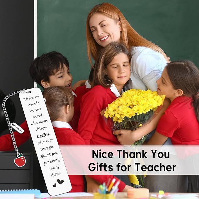 Teacher Appreciation Gifts for Women, Teacher Christmas Gifts, Teacher Gifts for Women, Teacher Birthday Gifts, Valentines Day Gifts for Teachers, End of Year Teacher Gifts, Teacher Thank You Bookmark