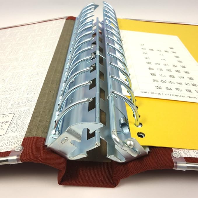 Red B5 Tatefuchi gold with 200 single-wafer-120RZ paste Kokuyo color binder MP cloth (japan import)