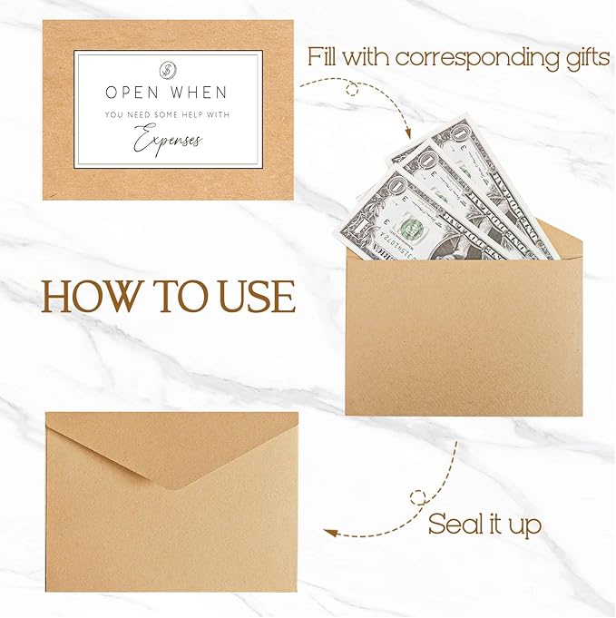 Graduation Gifts - 24 Pcs Open When Envelopes Letters Set - 2025 High School College Students Personalized Emotional Support Present - Best Grad Gift Ideas from Parents for Him Her Boys Girls Friends