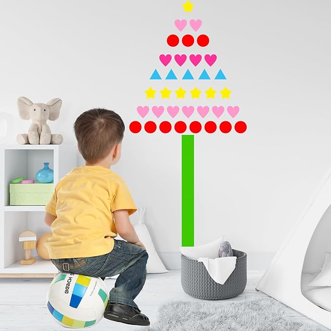 YSHIHE 4032 PCS Multi Shape Stickers 7 Colors 6 Shaped Stickers,Coding Labels,Dot Stickers for Toddlers Kid DIY Student Classroom Office(Round,Hearts,Stars,Triangle,Square,Rectangle)