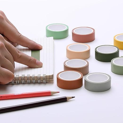 Mr. Pen Decorative Tape Set, 10 Pack - Colored Scrapbook Washi Tape for Craft Journaling