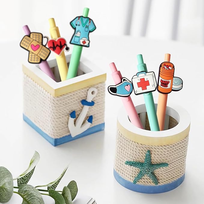 Cute Nurse Pens Funny Nurse Accessories for Work Aesthetic Gel Pen Black Ink Set for Cna Rn Medical Assistant Nursing Student Essentials Nurse Week Gifts Appreciation Gift