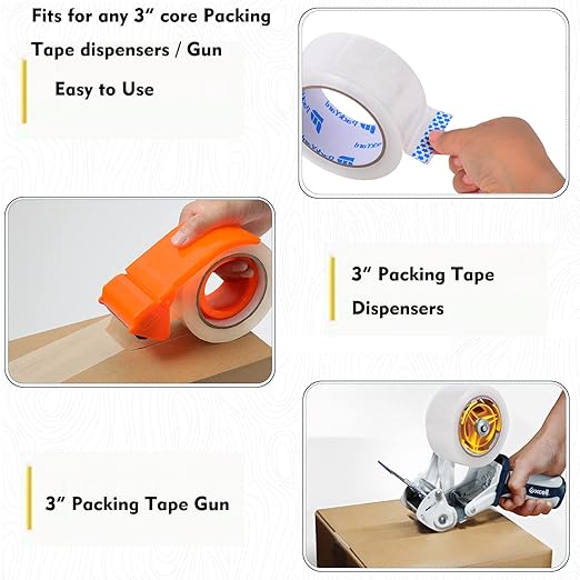 Packing Tape Refill 36 Rolls Heavy Duty Sealing Great for Packing Box Shipping and Moving Supplies Packaging 1.88" x 65 Yards 3" Core 2.0 Mil Thick