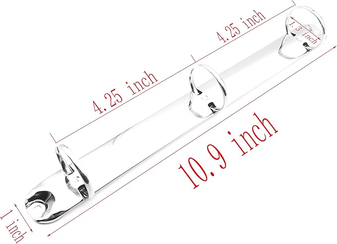 2Pcs Metal Standard Letter Size Notebook 3-Ring Binder Mechanism Replacement Kit，3 O Rings,Loose Leaf Binding Spines Combs for Personal Organizers Planners (32mm)