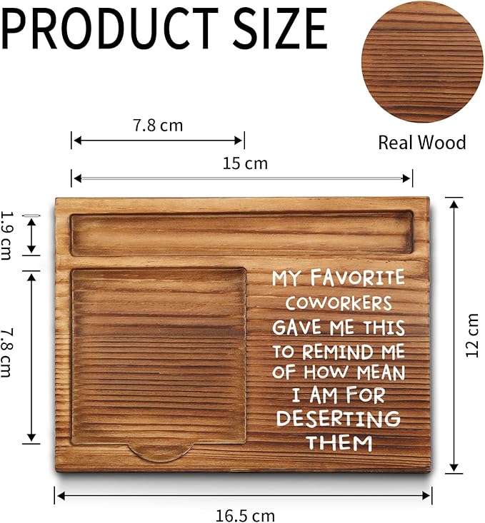 My Favorite Coworkers Gave Me Gifts Sticky Note Holder Thank You Appreciation Leaving Farewell Goodbye Gifts for Coworkers Women Co Workers Employee Self-Stick Note Pad Holders GSH18