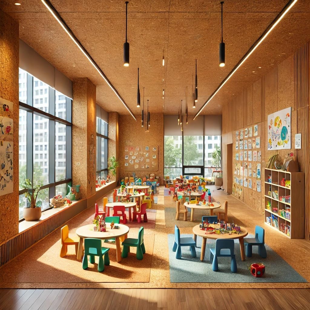 Manton Cork Premium Cork Roll - 4' x 24' x 1/2", 100% Natural Facing Grade Material for Bulletin Boards, Decorative Photo and Message Push Pin Displays - Perfect for Home, School, and Office