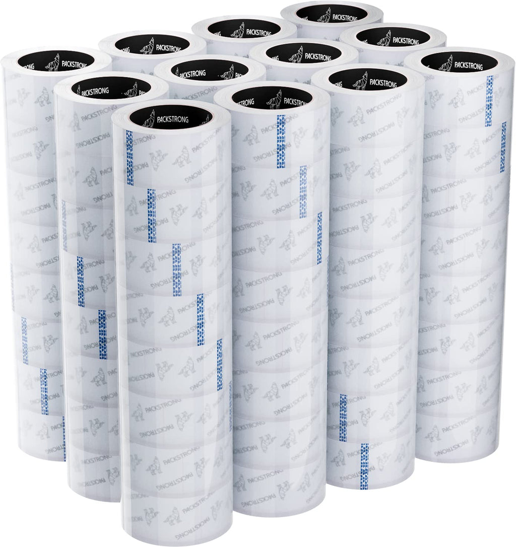 Packstrong Industrial Grade Clear Packing Tape 84 Rolls - 110 Yards per Roll - 2" Wide x 2 mil Thick, Acrylic Adhesive Tape for Box Office Moving Packaging Shipping