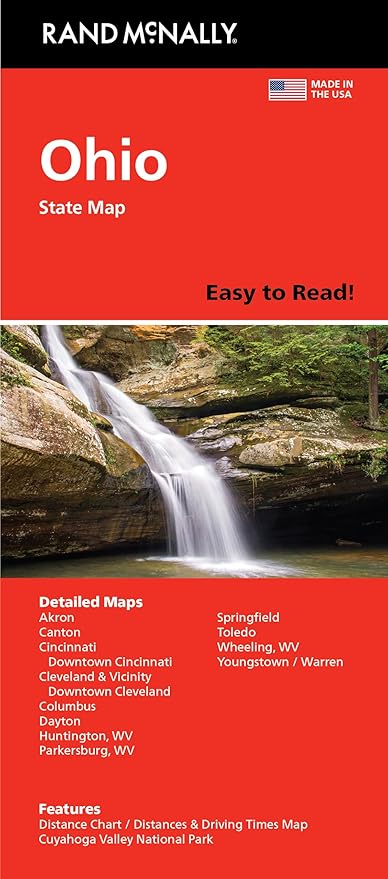 Rand McNally Easy to Read: Ohio State Map