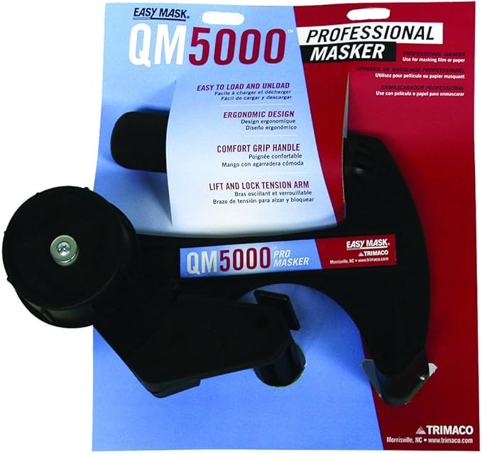 Trimaco Easy Mask 12-inch Masking Film and Paper Cutoff Blade & Easy Mask QM5000 Contractor Hand Masker & 180-feet Brown General Purpose Masking Paper