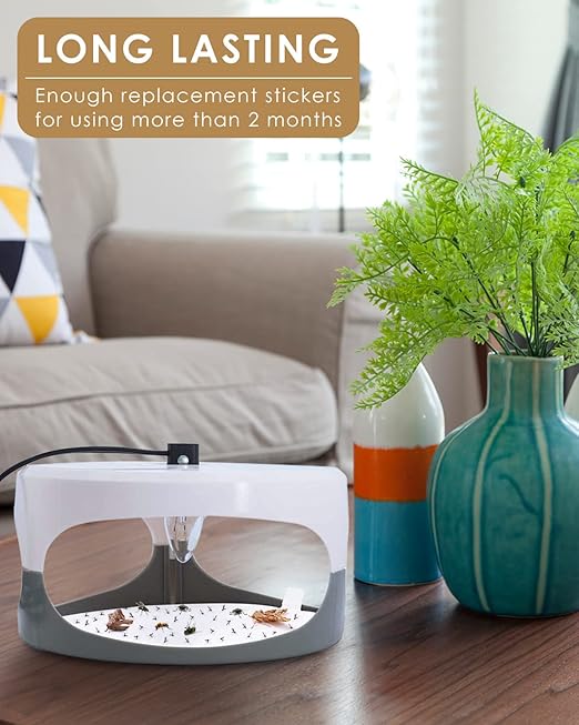 TINDTOP 20 Pack 7.1” Replacement Glue Boards, Indoor Glue Boards Refill Sticky Cards Compatible with Most Models Dome Replacement Glue Boards