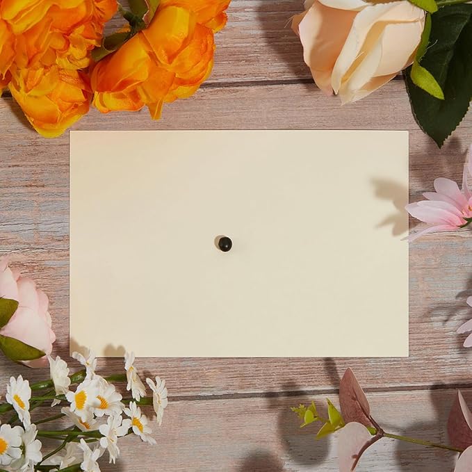 100 Pack Thick Paper Cardstock Blank Heavy Cards Stock for Invitations, Greeting Cards Making, Postcards, Photos, 250GSM Thick Paper (Cream, 4x6 inches)