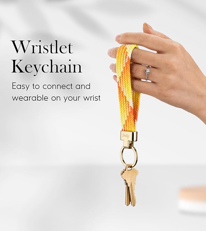 SENLLY Wristlet Lanyard, Stretchy Keychain Holder, Original Elastic Anti-Drop Design Keyring