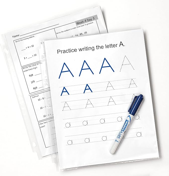 Avery Clear Standard Weight Sheet Protectors, 8.5" x 11", Top Load, 500 Total Page Protectors (75530)