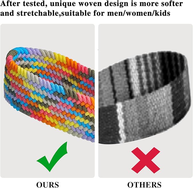 Fishent Stretchy Wristlet Keychain,Braided Cute Wrist Lanyards for Keys, Key Chain Holder for Women Men, Wrist Strap Keychain for Car Keys Phone Camera Wallet ID Badges Card (Colorful Pink)