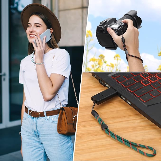 Hand Wrist Strap Lanyard, Adjustable Nylon Colorful for Mobile Phone, Camara, USB Flash Drive, ID Name Tag Badge